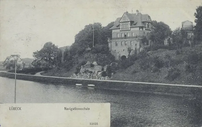 Framed Print : Luebeck, Navigation School, Schleswig-Holstein