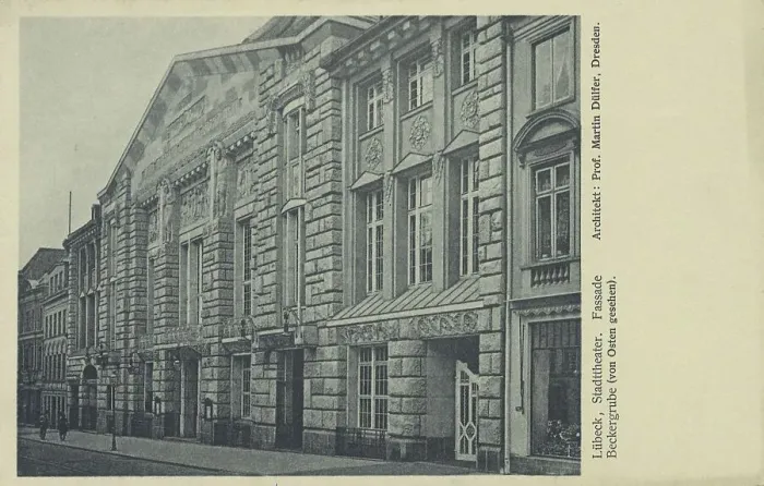 Framed Print : Luebeck, Stadttheater, Schleswig-Holstein Framed Print : Luebeck, Stadttheater, Schleswig-Holstein