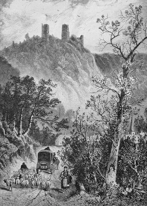 Framed Print : Luetzelburg castle ruin, Bavaria