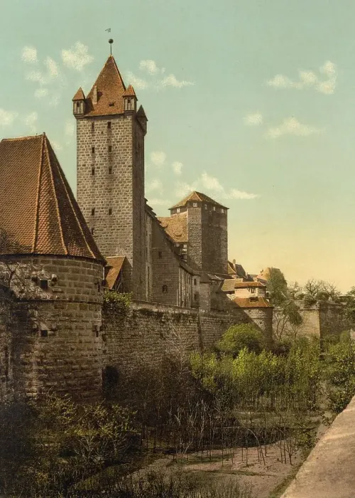 Framed Print : The Luginsland Tower in Nuremberg