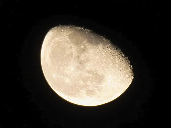 Framed Print : Luminous moon in the sky on a dark night Framed Print : Luminous moon in the sky on a dark night