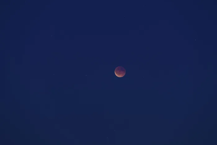 Framed Print : Lunar eclipse on 07.09.2025 over Dresden