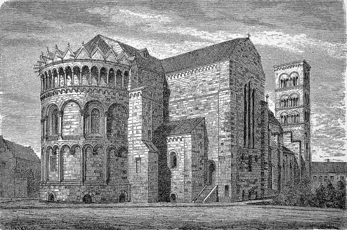 Framed Print : Lund Cathedral, Sweden, seen from the northeast Framed Print : Lund Cathedral, Sweden, seen from the northeast