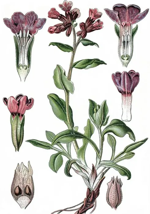 Framed Print : Lungwort (Pulmonaria officinalis) Framed Print : Lungwort (Pulmonaria officinalis)