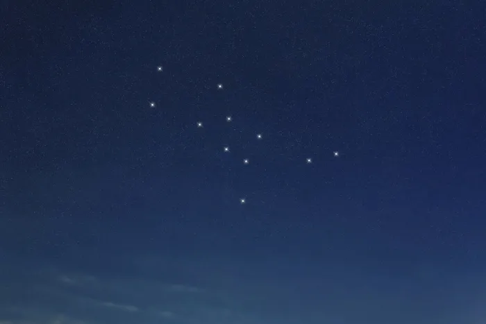 Framed Print : Lupus star constellation, Night sky