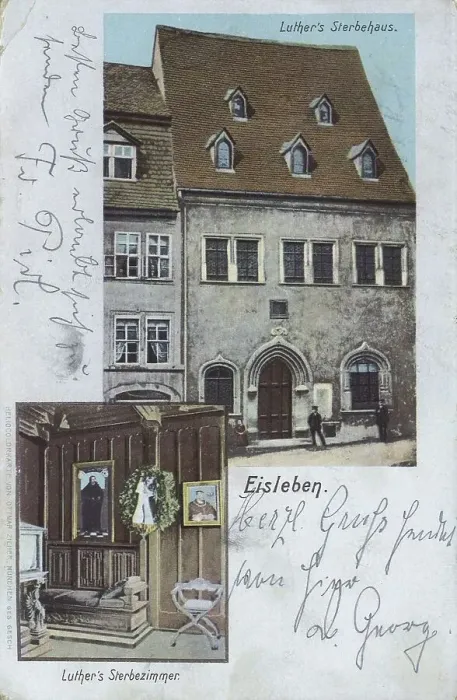 Framed Print : Luther's death house in Eisleben Framed Print : Luther's death house in Eisleben