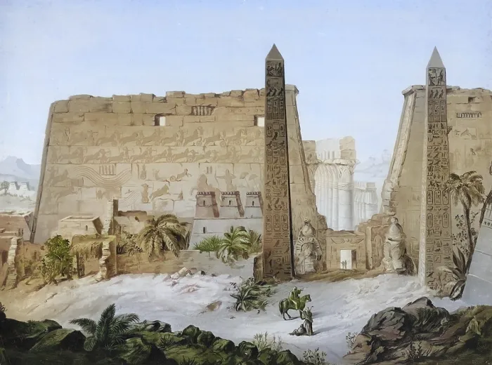 Framed Print : The Luxor Temple is a temple complex in present-day Luxor in Egypt Framed Print : The Luxor Temple is a temple complex in present-day Luxor in Egypt