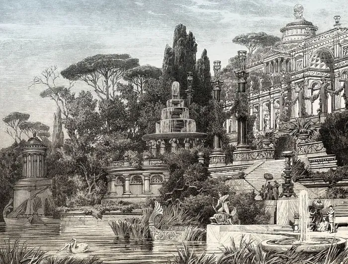 Framed Print : Luxurious villa in ancient Rome Framed Print : Luxurious villa in ancient Rome