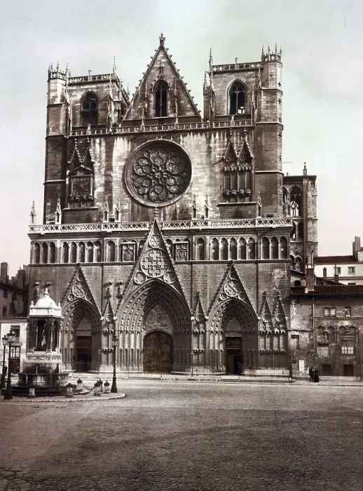 Framed Print : Lyon. Eglise St Jean, France, c