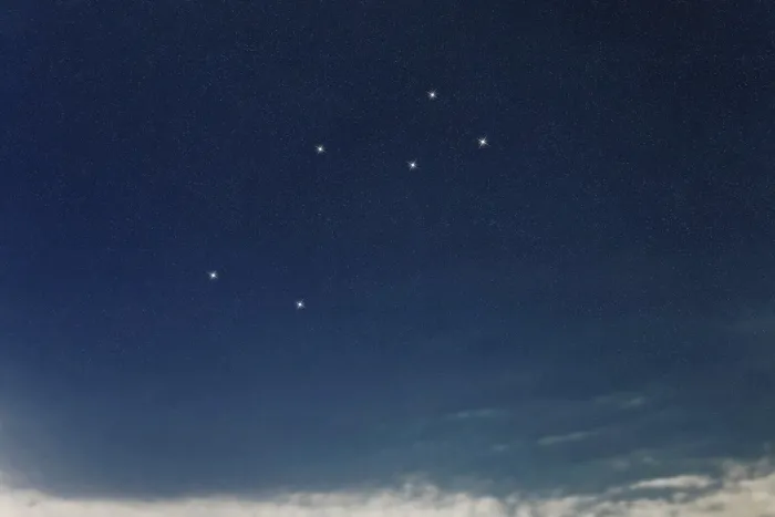 Framed Print : Lyra star constellation, Night sky