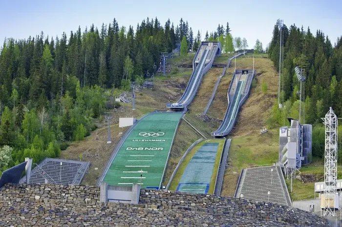 Framed Print : Lysgards Ski Jump, Lillehammer Olympic Park