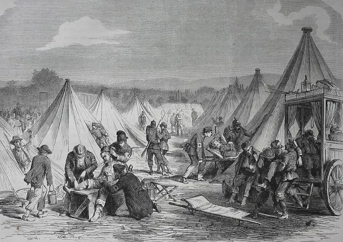 Framed Print : Mac Mahon captures tent camp near Reichshofen Framed Print : Mac Mahon captures tent camp near Reichshofen