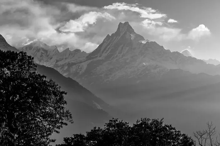 Framed Print : Machapuchare, the Fishtail Mountain