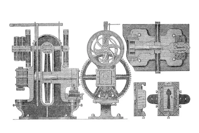 Framed Print : Machine for making spoons and forks Framed Print : Machine for making spoons and forks