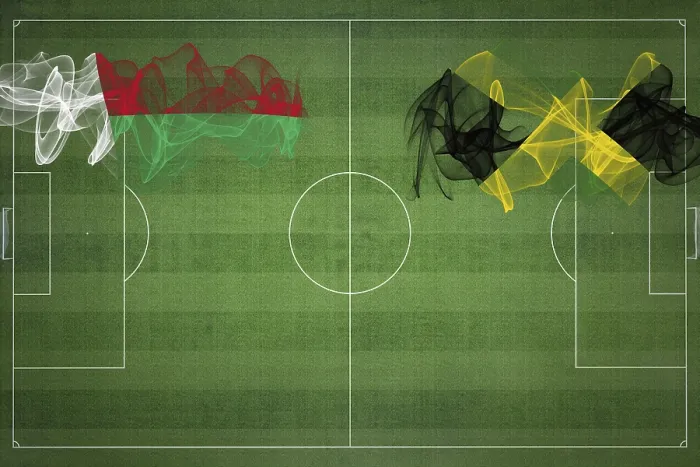 Framed Print : Madagascar vs Jamaica Soccer Match