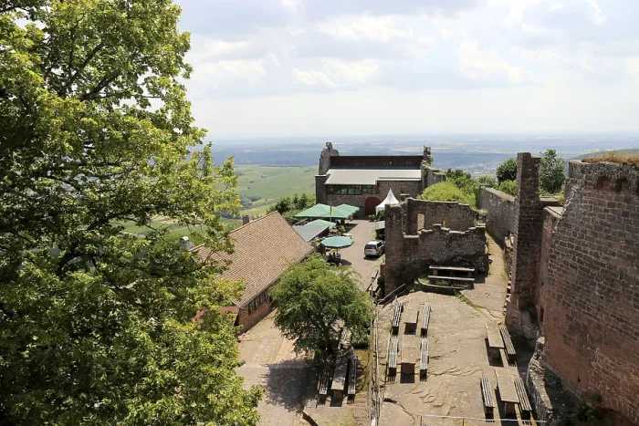 Framed Print : Madenburg Castle above Eschbach in summer Framed Print : Madenburg Castle above Eschbach in summer