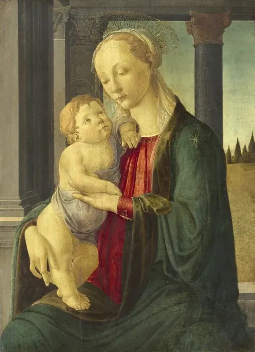 Framed Print : Madonna and Child (c. 1470), Madonna and Child