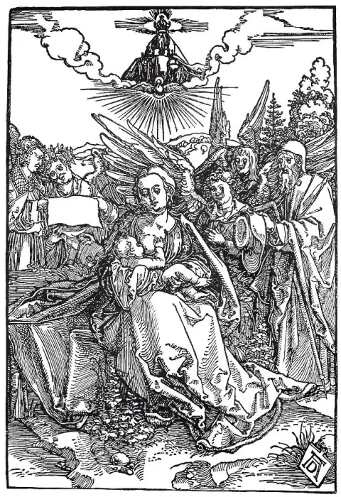 Framed Print : The Madonna with Joseph and Five Angels Framed Print : The Madonna with Joseph and Five Angels