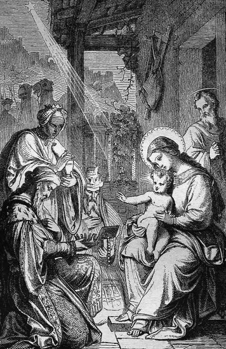 Framed Print : The Magi or three wise men, historic steel engraving from 1860 Framed Print : The Magi or three wise men, historic steel engraving from 1860