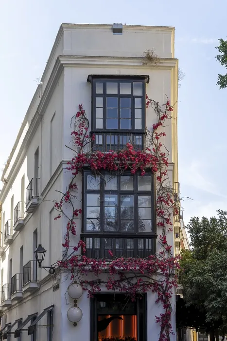 Framed Print : A magnificent building in a Mediterranean old town on the Atlantic coast