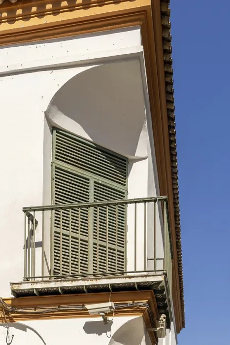 Framed Print : A magnificent building in a Mediterranean old town on the Atlantic coast