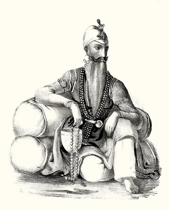 Framed Print : Maharaja Ranjit Singh, 1780 - 1839
