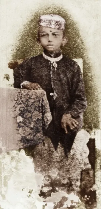 Framed Print : Mahatma Gandhi at the age of seven at Porbandar, India, 1876, Asia