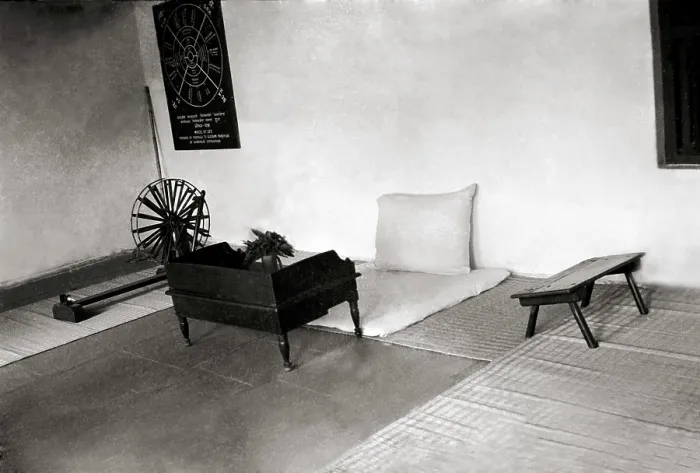 Framed Print : Mahatma Gandhi's room at Sabarmati Ashram