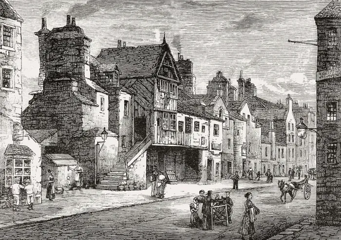 Framed Print : Mahogany Land in Potterow, 1821