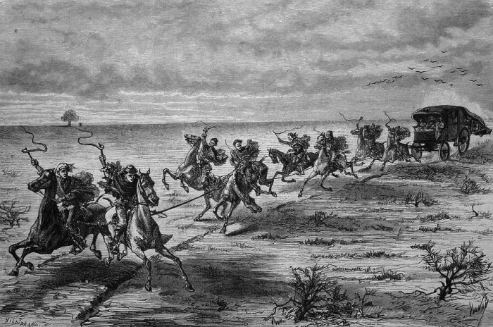 Framed Print : Mail coach in the pampas of South America