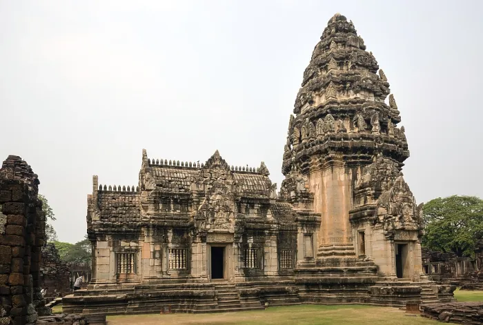 Framed Print : Main entrance, Prasat, Phimai Historical Park