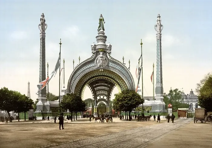 Framed Print : Main entrance, Universal Exhibition, Expositions Universal, 1900, Paris, France, Historical, around 1900, digitally restored reproduction from a 19th century original, Europe Framed Print : Main entrance, Universal Exhibition, Expositions Universal, 1900, Paris, France, Historical, around 1900, digitally restored reproduction from a 19th century original, Europe