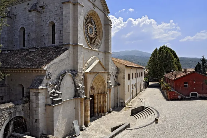 Framed Print : Main facade with rose window and portal Framed Print : Main facade with rose window and portal