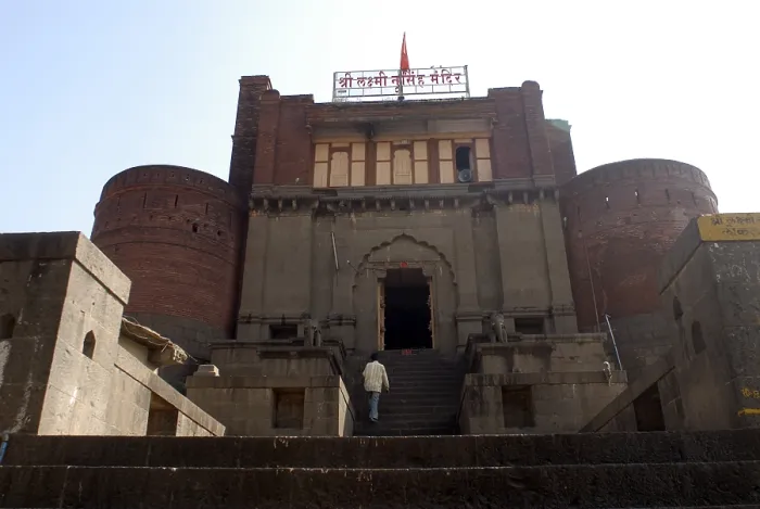 Framed Print : Main gate of Laxmi Narsihapur temple
