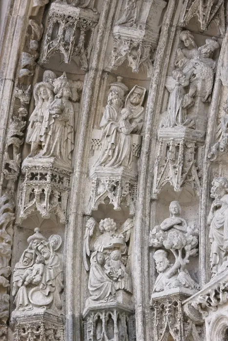 Framed Print : Main portal, figures, St. Saint, Saint Framed Print : Main portal, figures, St. Saint, Saint