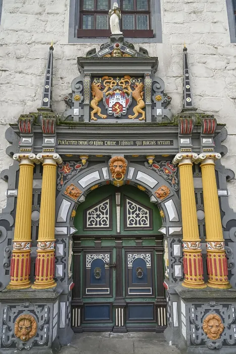 Framed Print : Main portal, ornamental facade Framed Print : Main portal, ornamental facade
