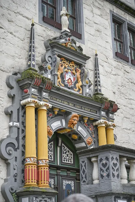 Framed Print : Main portal, ornamental facade Framed Print : Main portal, ornamental facade