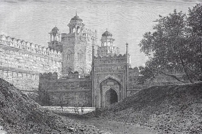 Framed Print : Main portal of the Shah's palace in 1880 Framed Print : Main portal of the Shah's palace in 1880