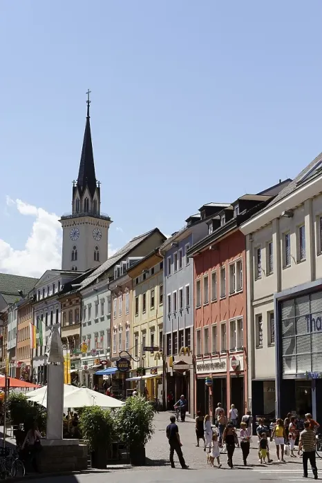 Framed Print : Main square, with church St. Jakob