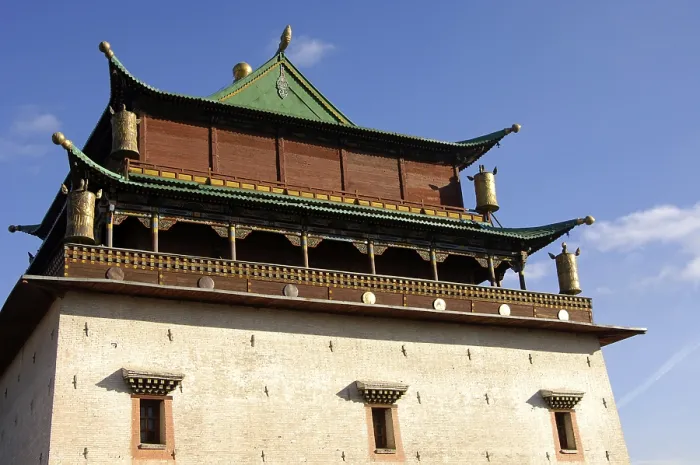 Framed Print : Main Tempel Magjid Janraisig Sum Gandan Monastery Ulaan-Baatar Mongolia Main Tempel Magjid Janraisig S