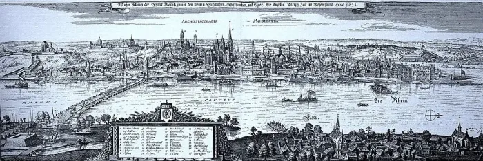 Framed Print : Mainz in the Middle Ages, Rhineland-Palatinate Framed Print : Mainz in the Middle Ages, Rhineland-Palatinate