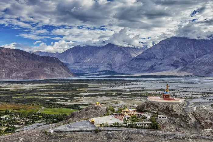 Framed Print : Maitreya Buddha statue in Diskit gompa in Nubra valley