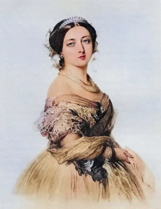 Framed Print : Her Majesty Queen Victoria in 1855