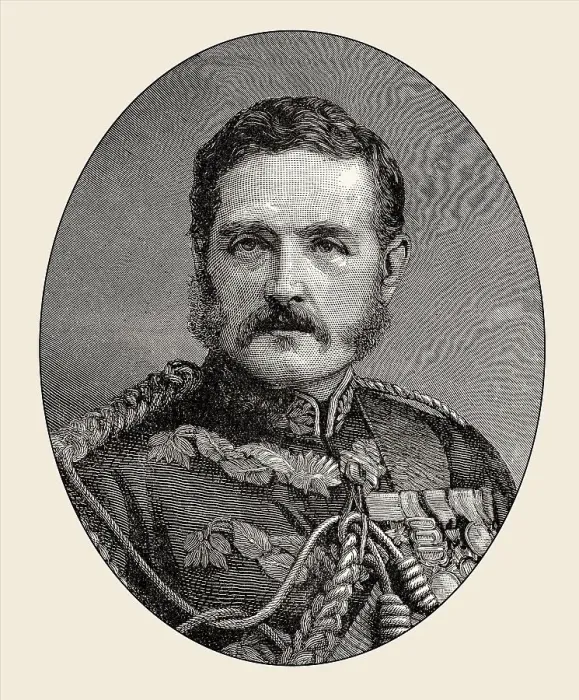 Framed Print : Major General William Earle, 1833 - 1885