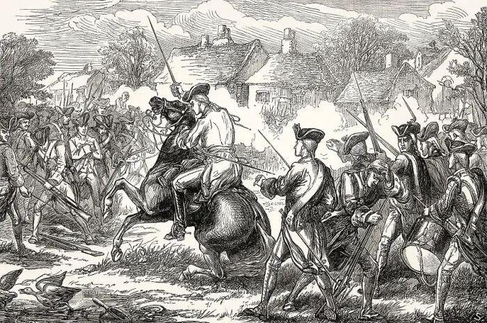 Framed Print : Major John Pitcairn, Battles of Lexington and Concord