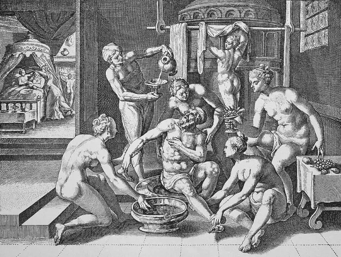Framed Print : The makeover, copper engraving by Crispin de Passe Framed Print : The makeover, copper engraving by Crispin de Passe