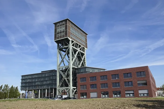 Framed Print : Malakow winding tower, Minister Stein colliery in Dortmund Eving
