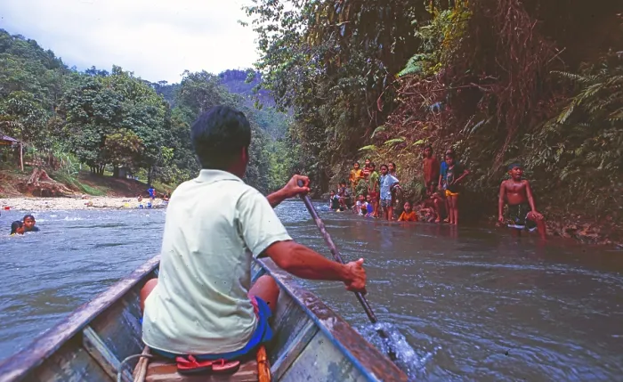 Framed Print : Malaysia: Paddling on a River in Borneo Sarawak Towards the Indigenious Head Hunters Framed Print : Malaysia: Paddling on a River in Borneo Sarawak Towards the Indigenious Head Hunters