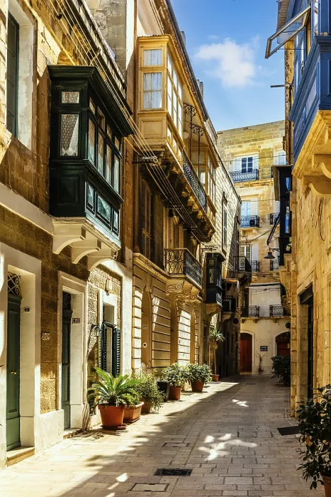 Framed Print : Maltese balconies, Gallariji, Vittoriosa