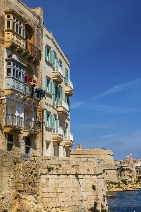Framed Print : Maltese balconies, Gallariji, Vittoriosa